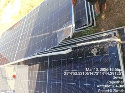 Damaged Solar Modules